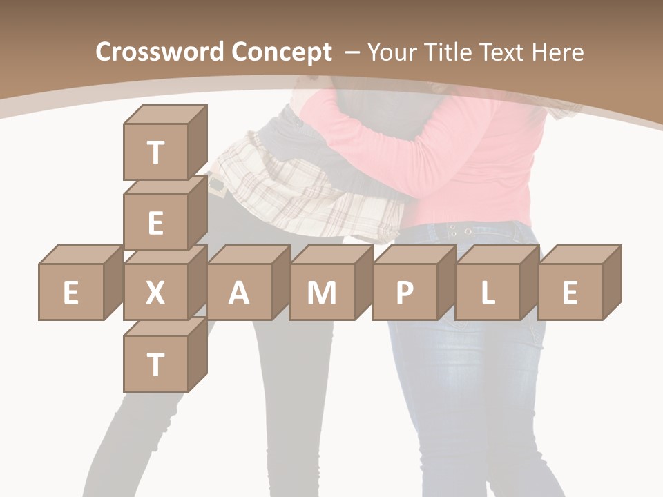 Two Women Young PowerPoint Template