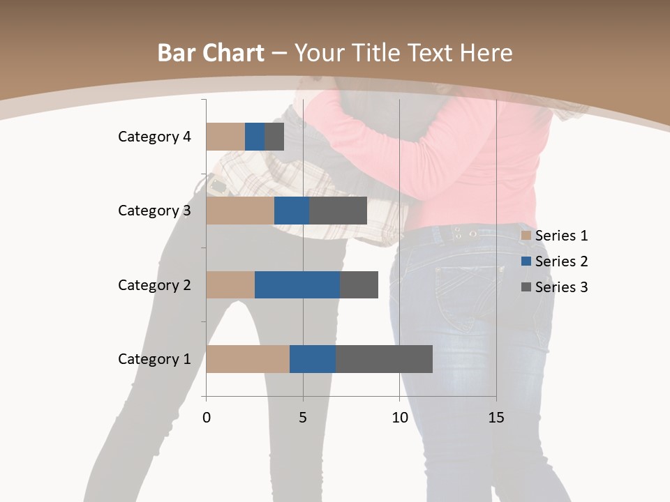 Two Women Young PowerPoint Template