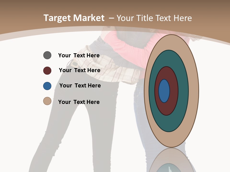 Two Women Young PowerPoint Template