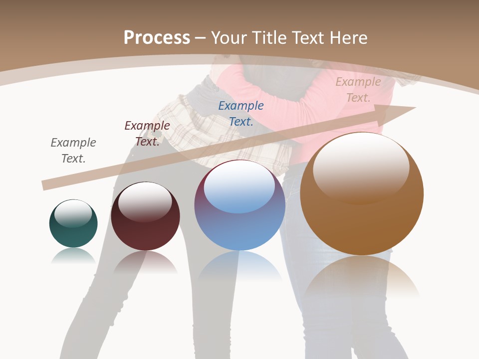 Two Women Young PowerPoint Template