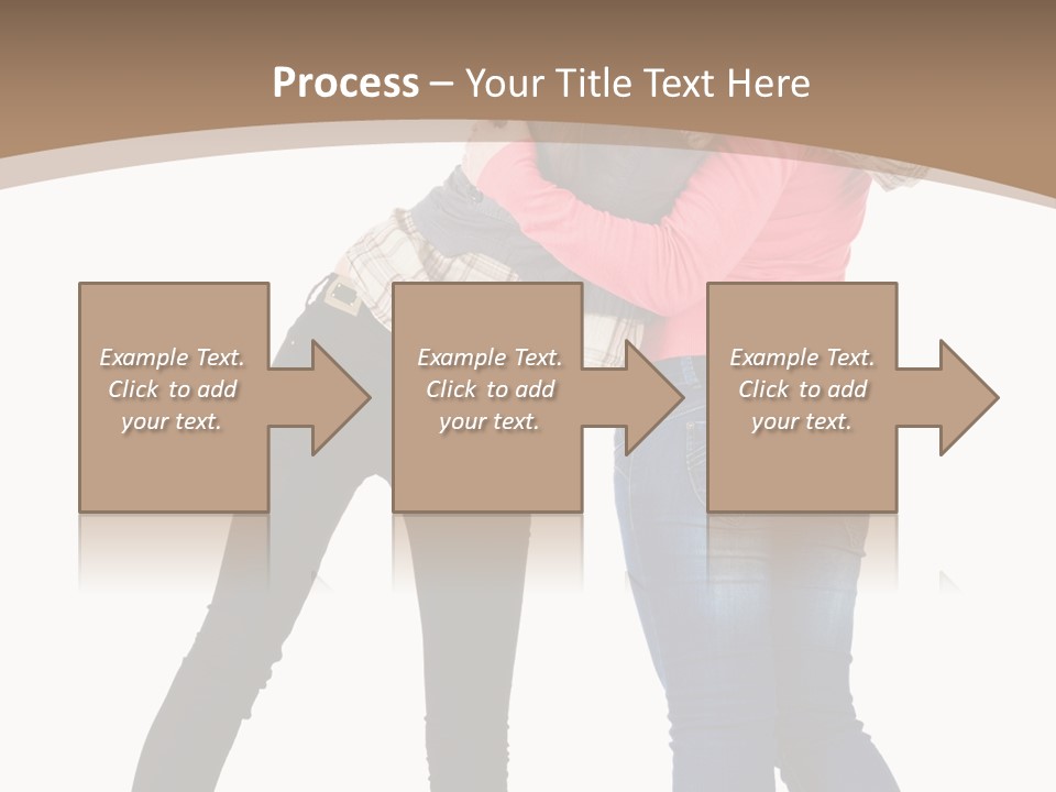 Two Women Young PowerPoint Template