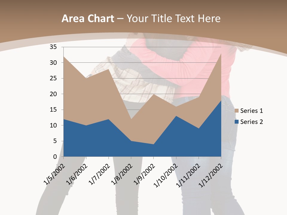 Two Women Young PowerPoint Template