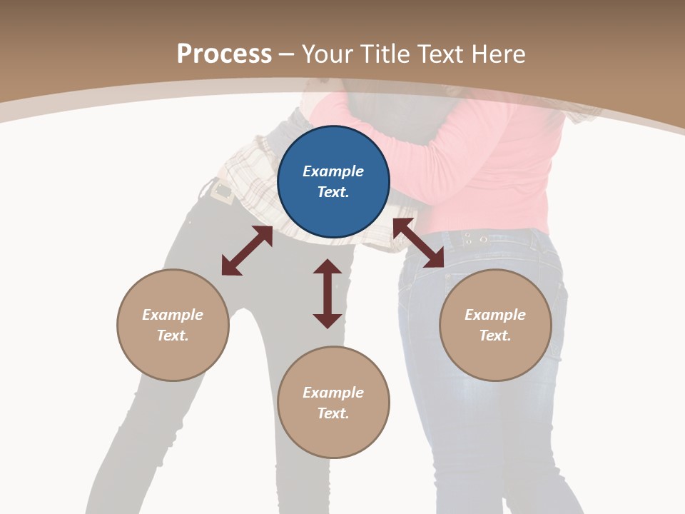 Two Women Young PowerPoint Template