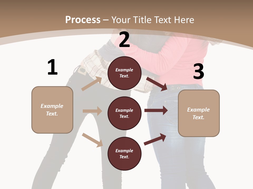 Two Women Young PowerPoint Template