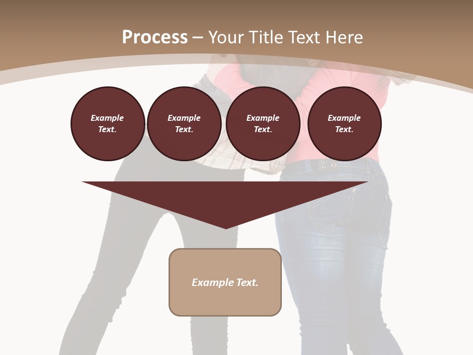 Two Women Young PowerPoint Template