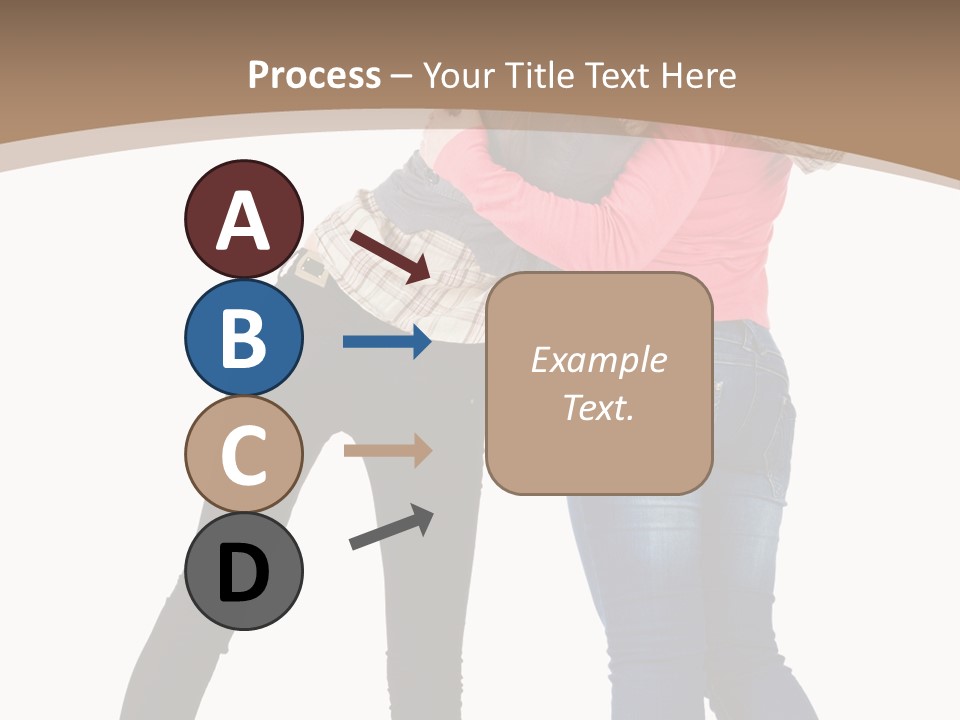 Two Women Young PowerPoint Template