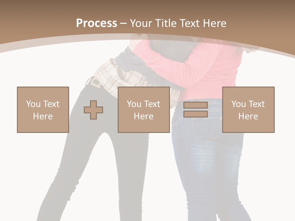 Two Women Young PowerPoint Template