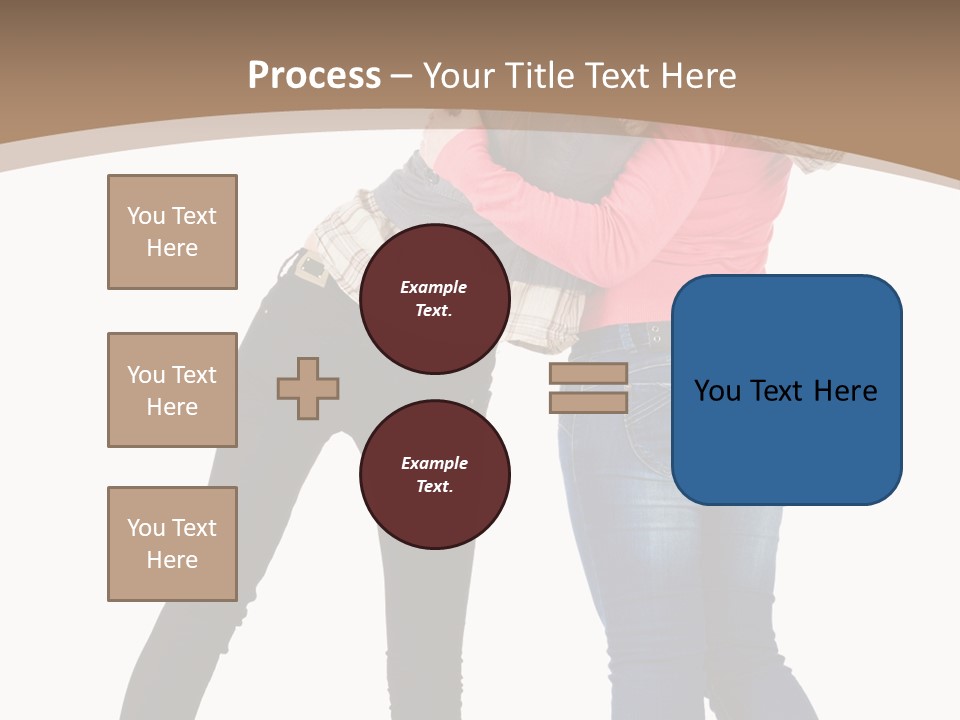 Two Women Young PowerPoint Template