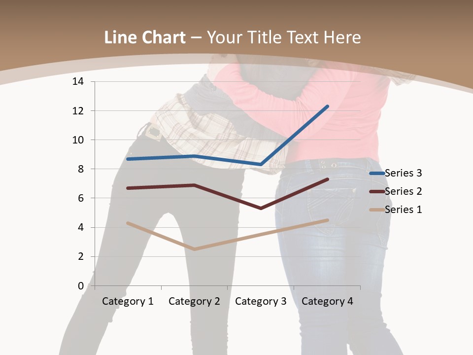 Two Women Young PowerPoint Template