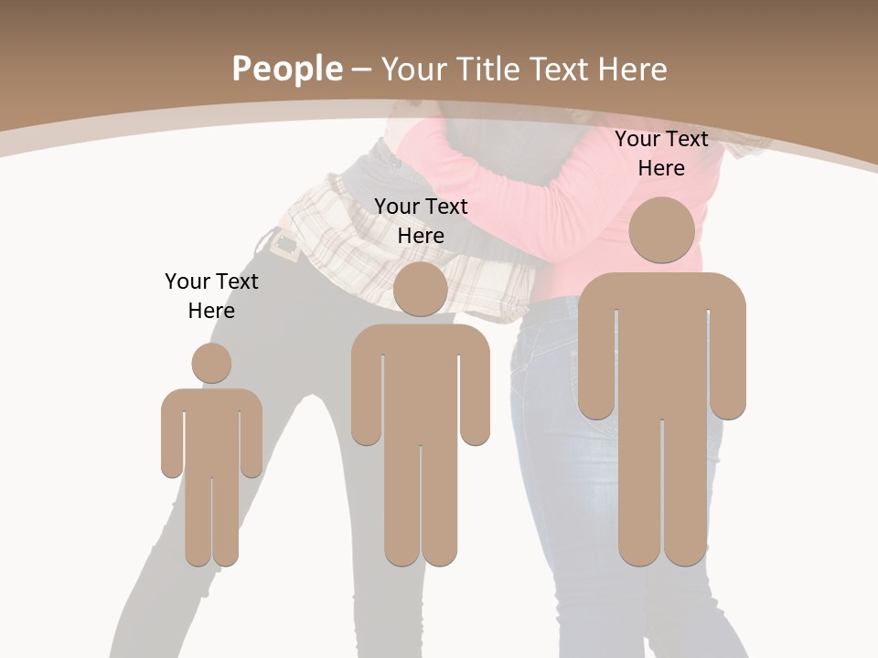 Two Women Young PowerPoint Template