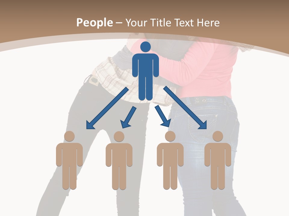 Two Women Young PowerPoint Template