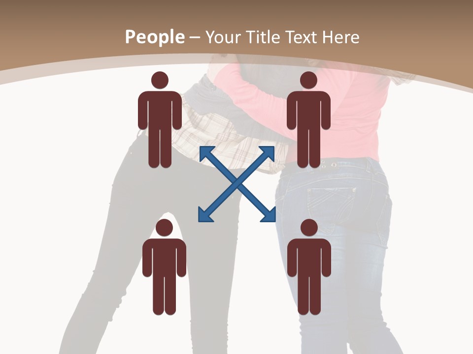 Two Women Young PowerPoint Template