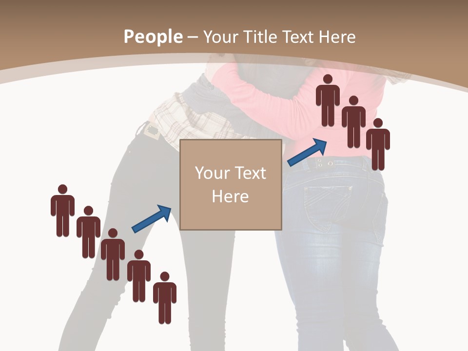 Two Women Young PowerPoint Template