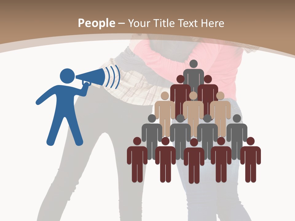 Two Women Young PowerPoint Template