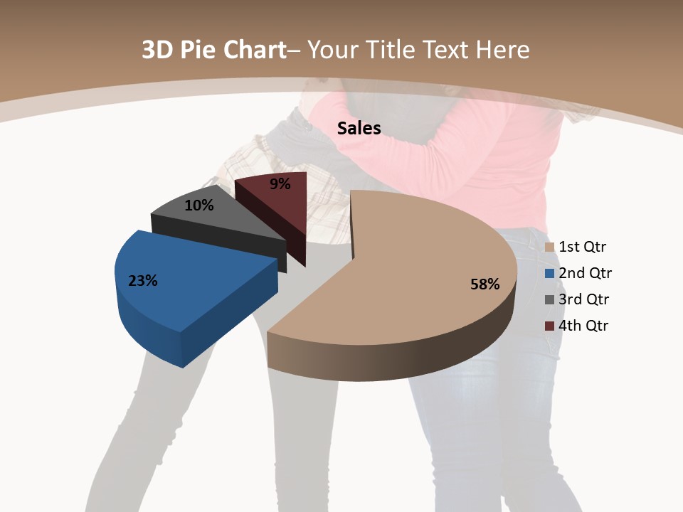 Two Women Young PowerPoint Template