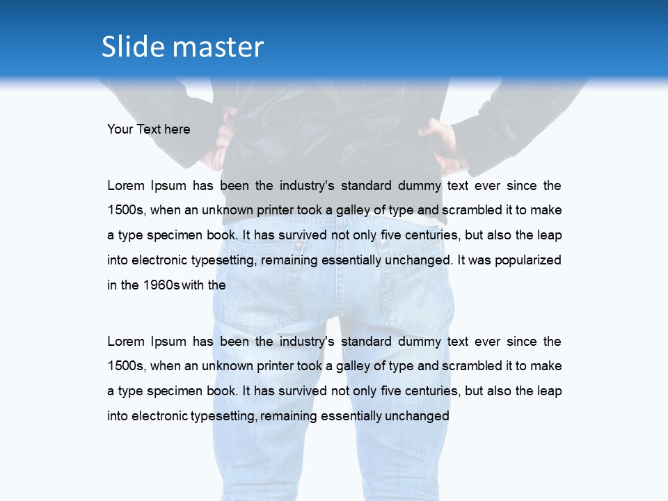 Back Brunette People PowerPoint Template