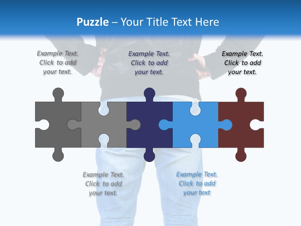 Back Brunette People PowerPoint Template