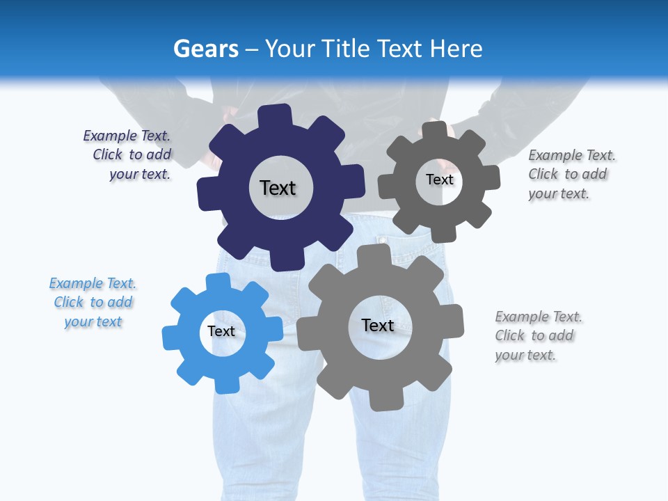 Back Brunette People PowerPoint Template