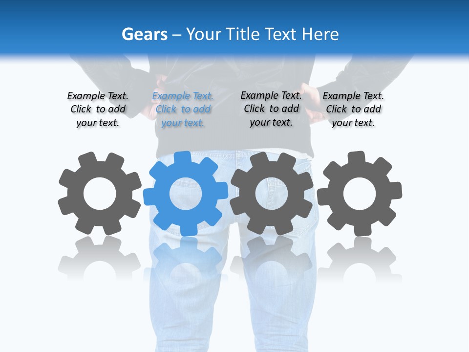 Back Brunette People PowerPoint Template