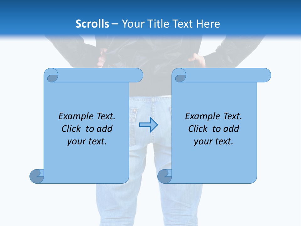 Back Brunette People PowerPoint Template