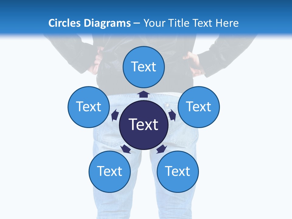 Back Brunette People PowerPoint Template