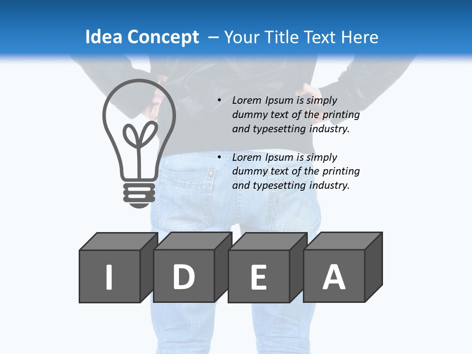 Back Brunette People PowerPoint Template