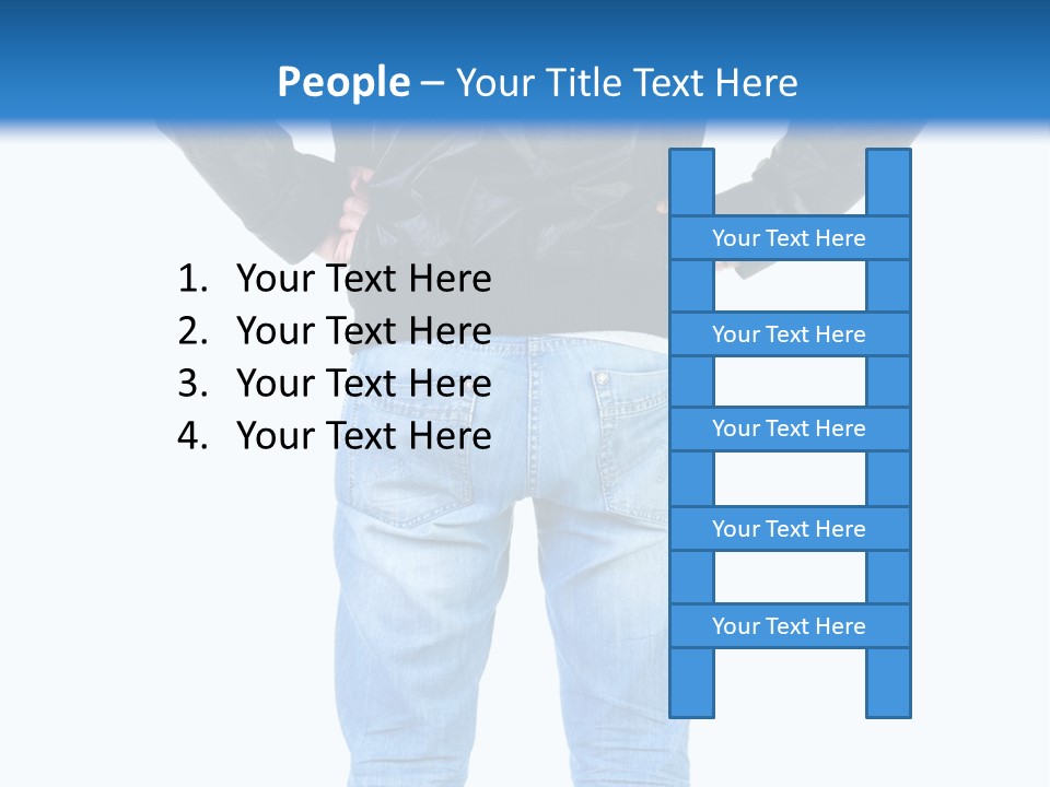 Back Brunette People PowerPoint Template