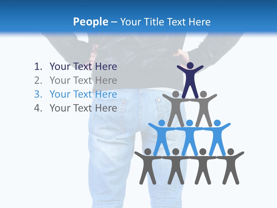 Back Brunette People PowerPoint Template