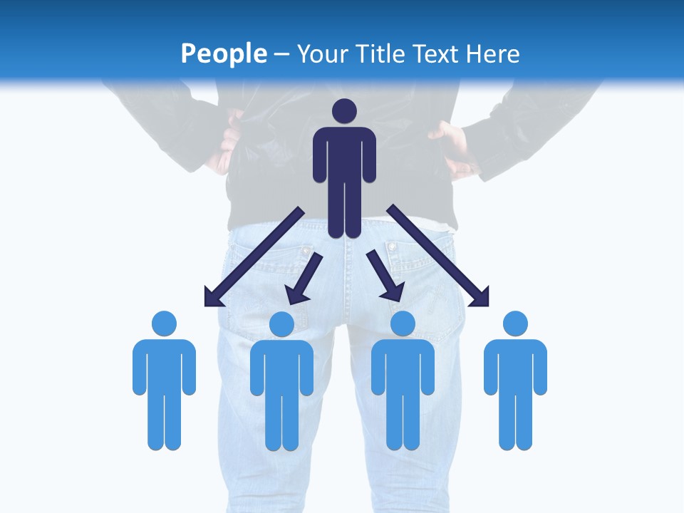 Back Brunette People PowerPoint Template