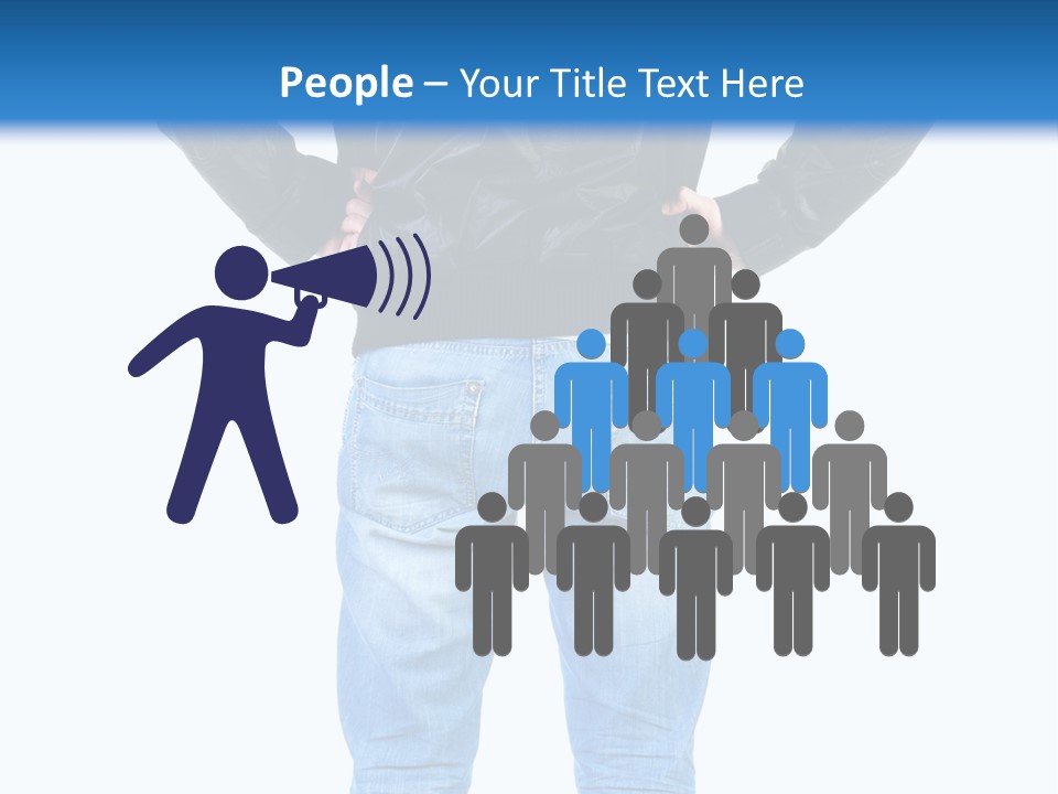 Back Brunette People PowerPoint Template