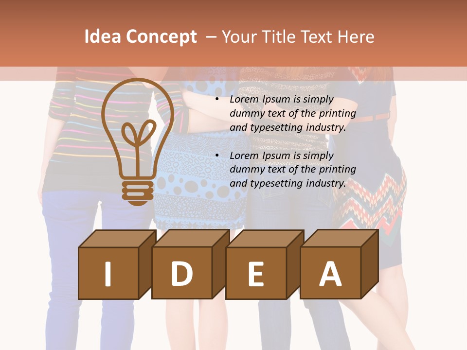 White Back Isolated PowerPoint Template