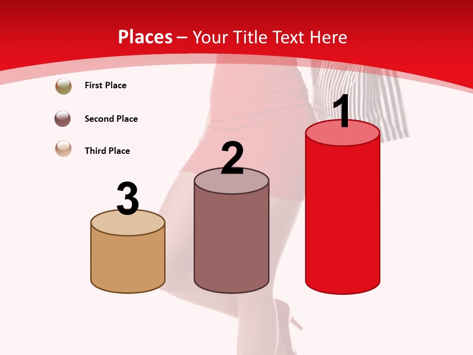 White Caucasian Attractive PowerPoint Template