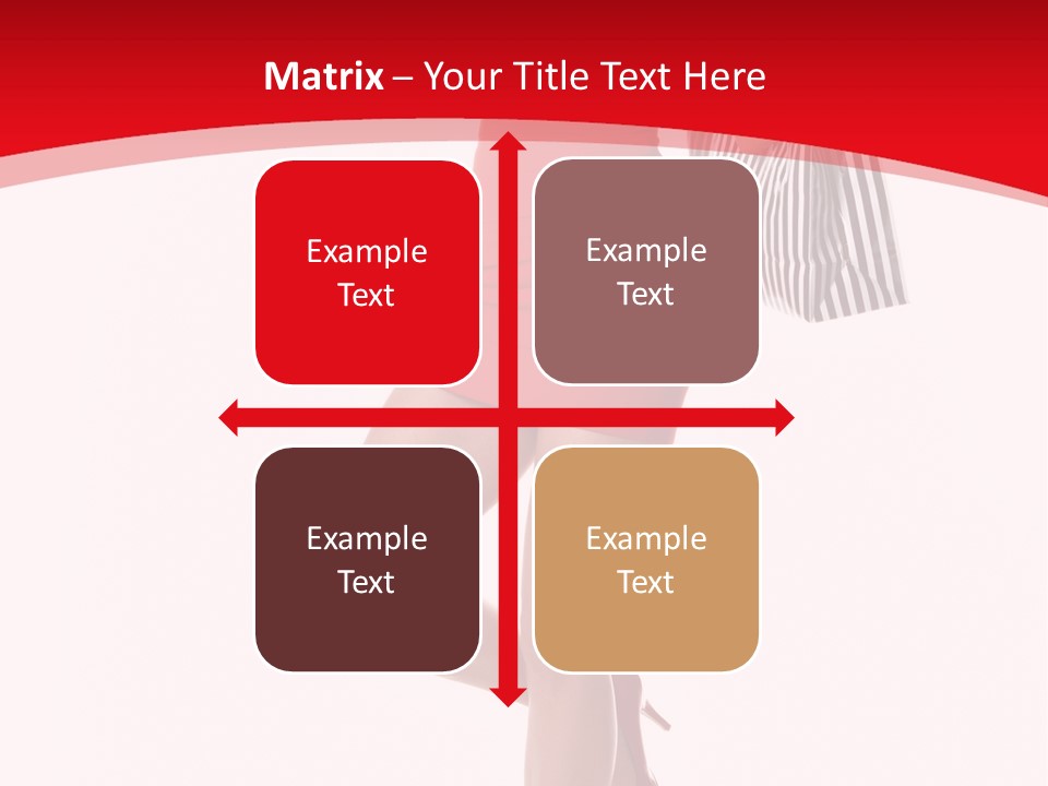 White Caucasian Attractive PowerPoint Template