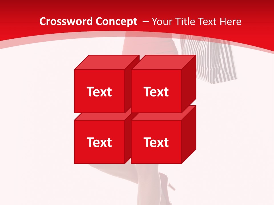 White Caucasian Attractive PowerPoint Template