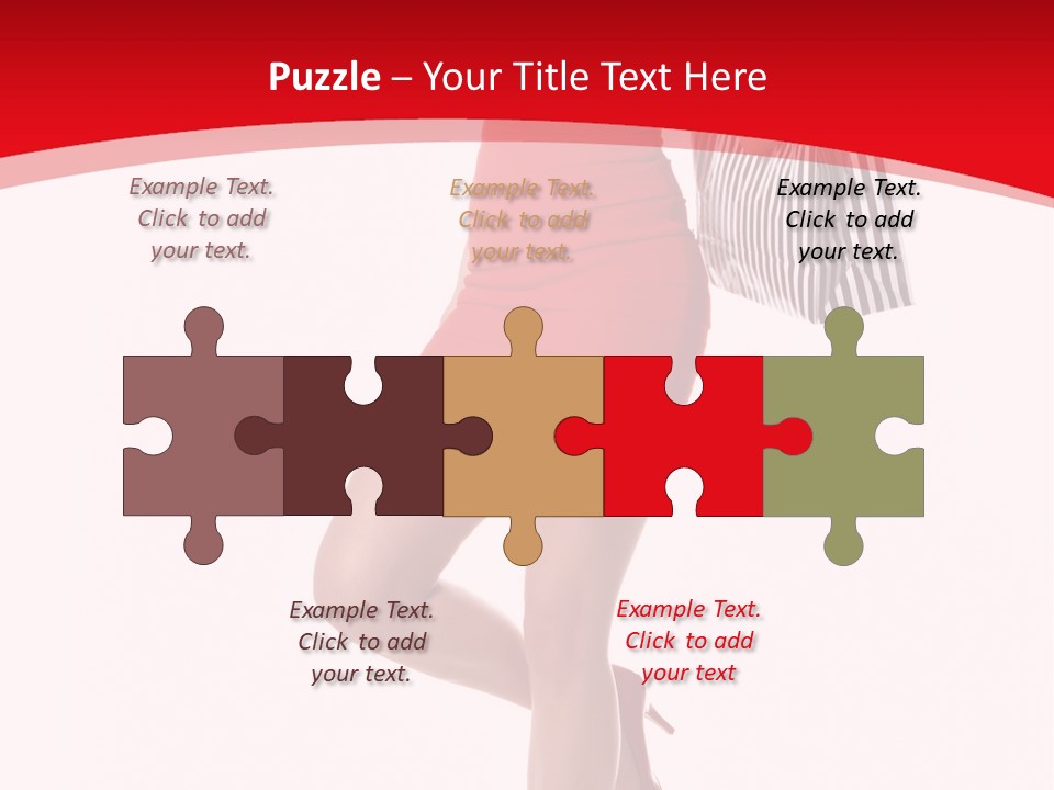 White Caucasian Attractive PowerPoint Template