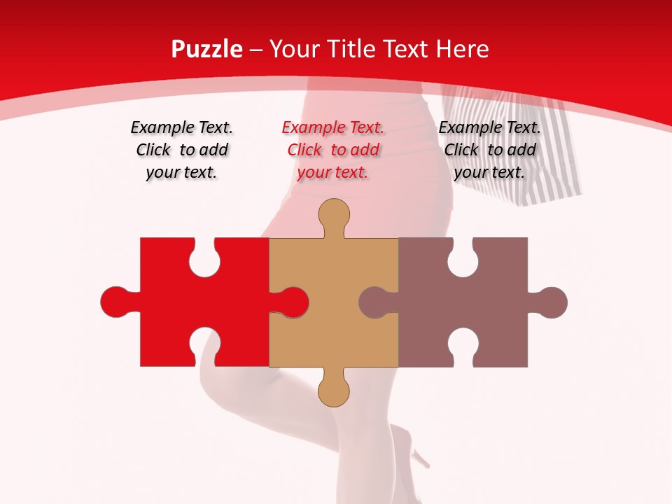 White Caucasian Attractive PowerPoint Template