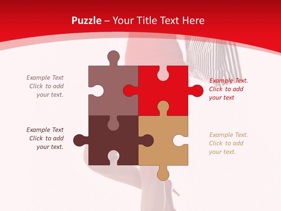 White Caucasian Attractive PowerPoint Template