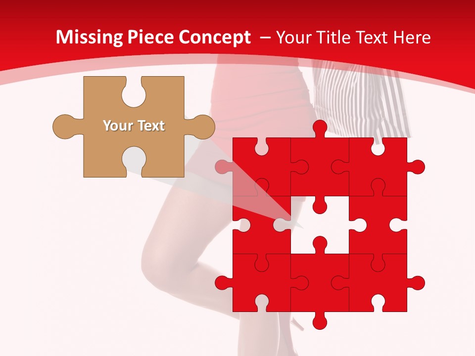 White Caucasian Attractive PowerPoint Template