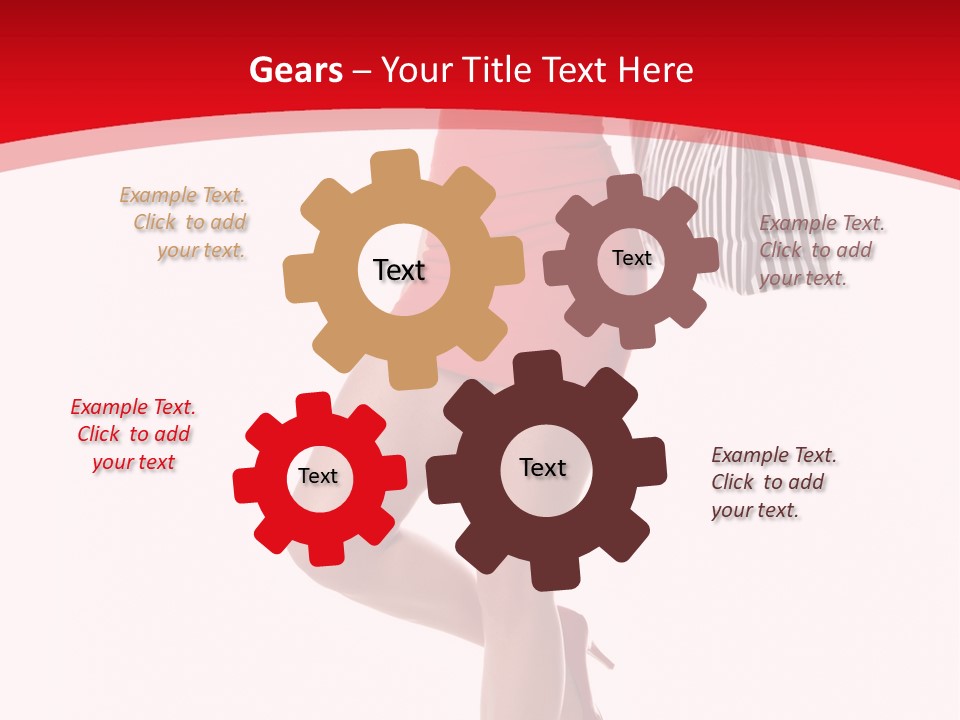 White Caucasian Attractive PowerPoint Template