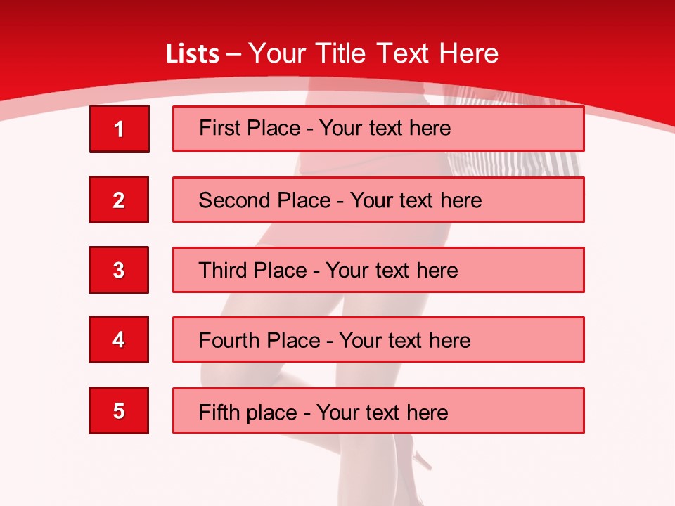 White Caucasian Attractive PowerPoint Template