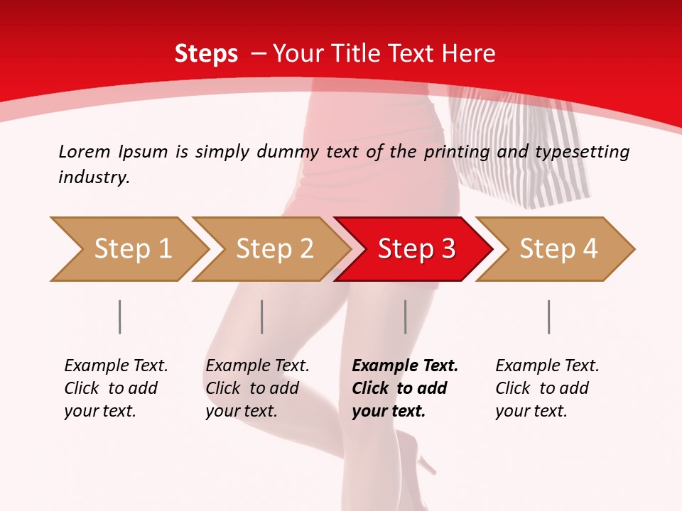 White Caucasian Attractive PowerPoint Template