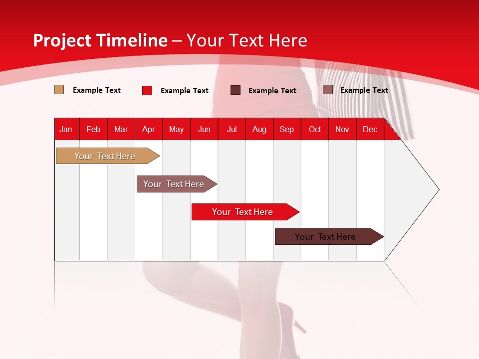 White Caucasian Attractive PowerPoint Template