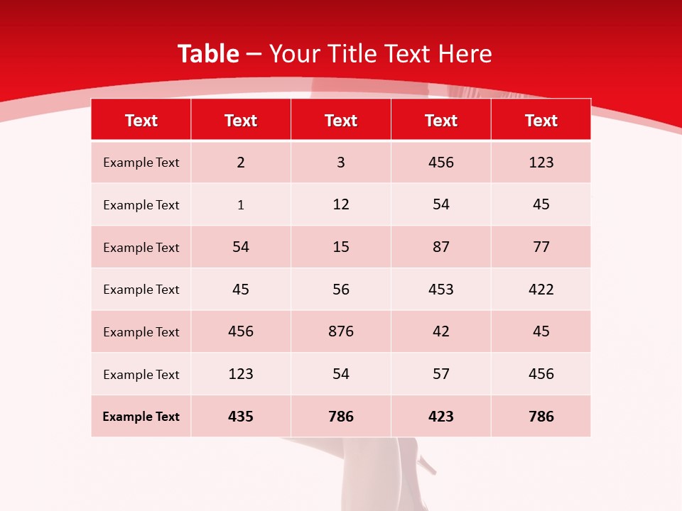 White Caucasian Attractive PowerPoint Template