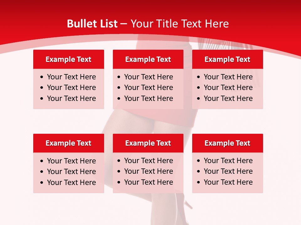 White Caucasian Attractive PowerPoint Template