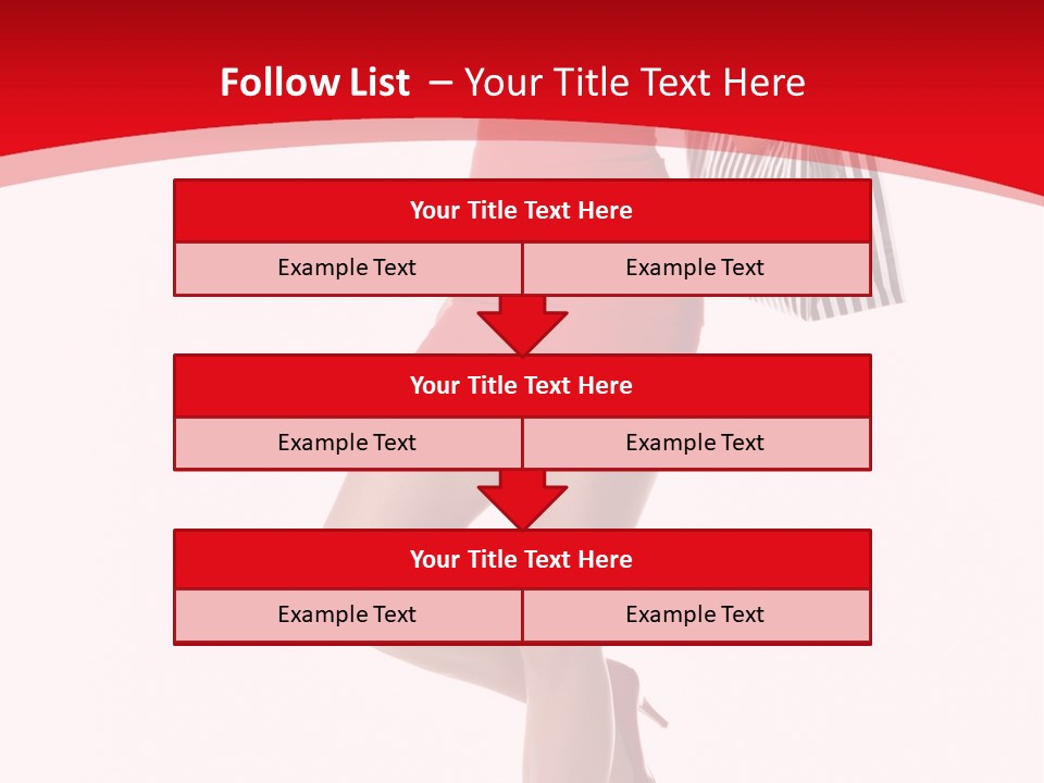 White Caucasian Attractive PowerPoint Template