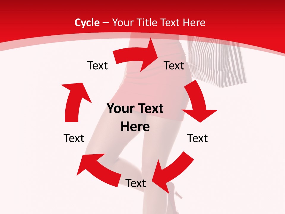 White Caucasian Attractive PowerPoint Template