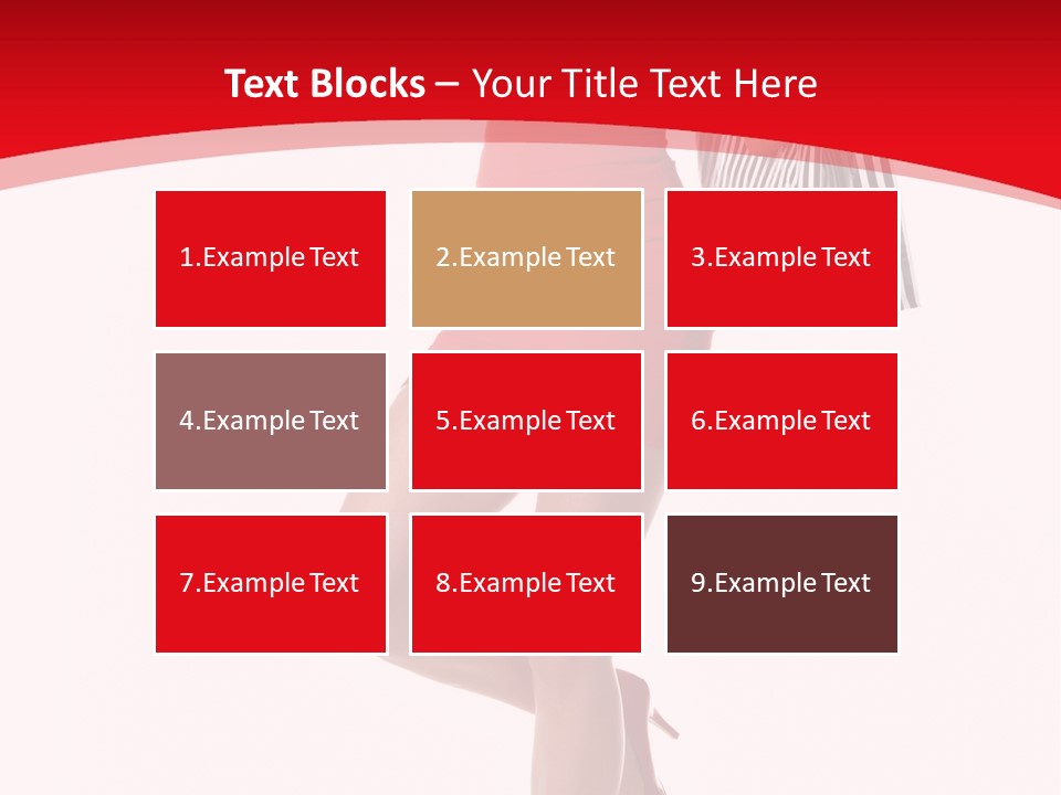 White Caucasian Attractive PowerPoint Template