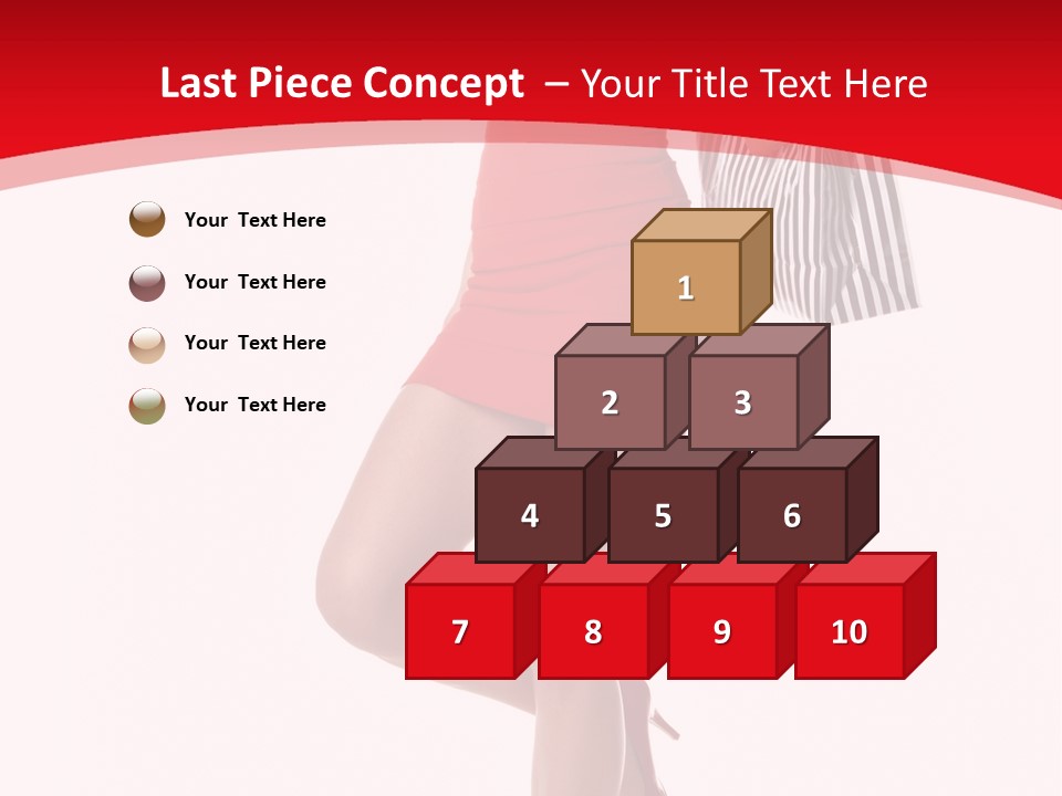 White Caucasian Attractive PowerPoint Template