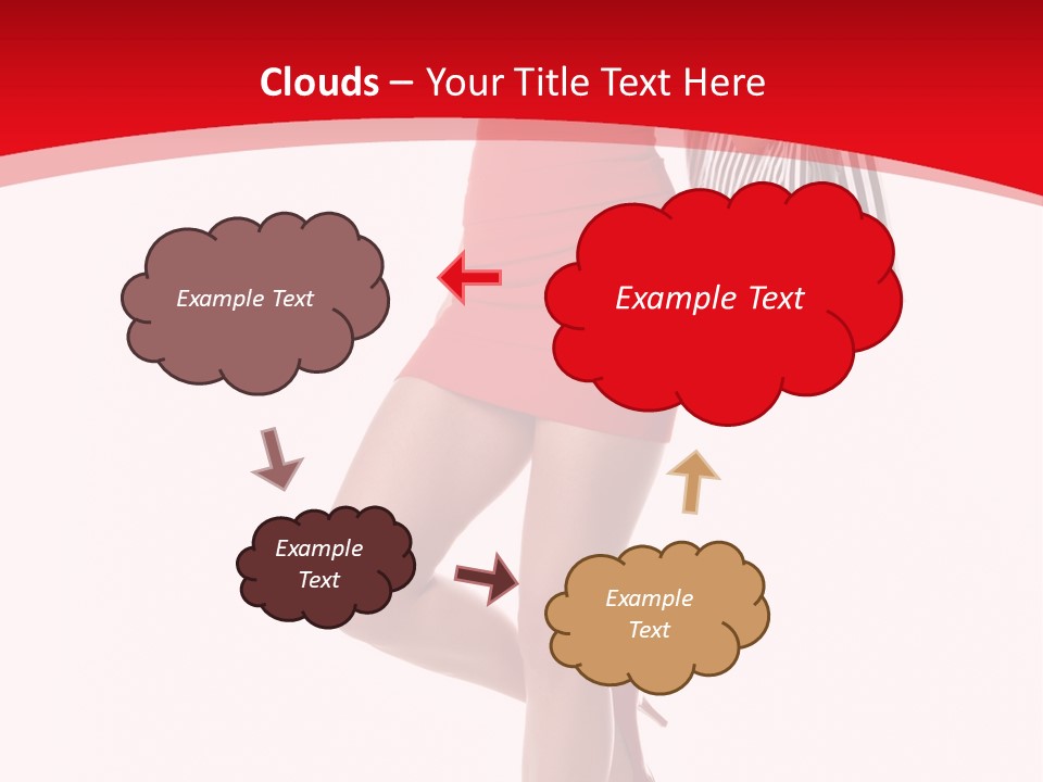 White Caucasian Attractive PowerPoint Template