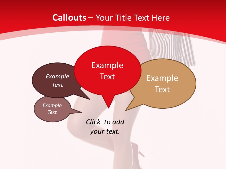 White Caucasian Attractive PowerPoint Template